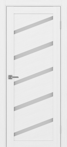 Полотно Турин 506 У белый лёд Размер 800х2000мм Покрытие Экошпон Стекло Матовое