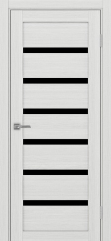 Полотно Турин 507 ясень серебристый Цвет Ясень серебристый Размер 800х2000мм Покрытие Экошпон Стекло Черное