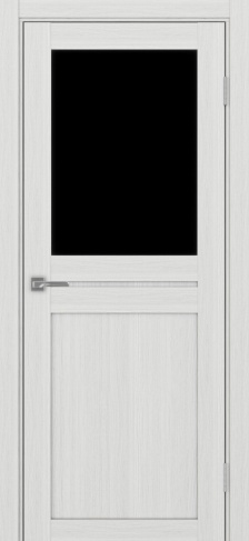 Полотно Турин 520.211 ясень серебристый Размер 800х2000мм Покрытие Экошпон Стекло Черное