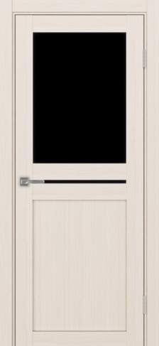 Полотно Турин 520.221 ясень перламутровый Размер 800х2000мм Покрытие Экошпон Стекло Черное